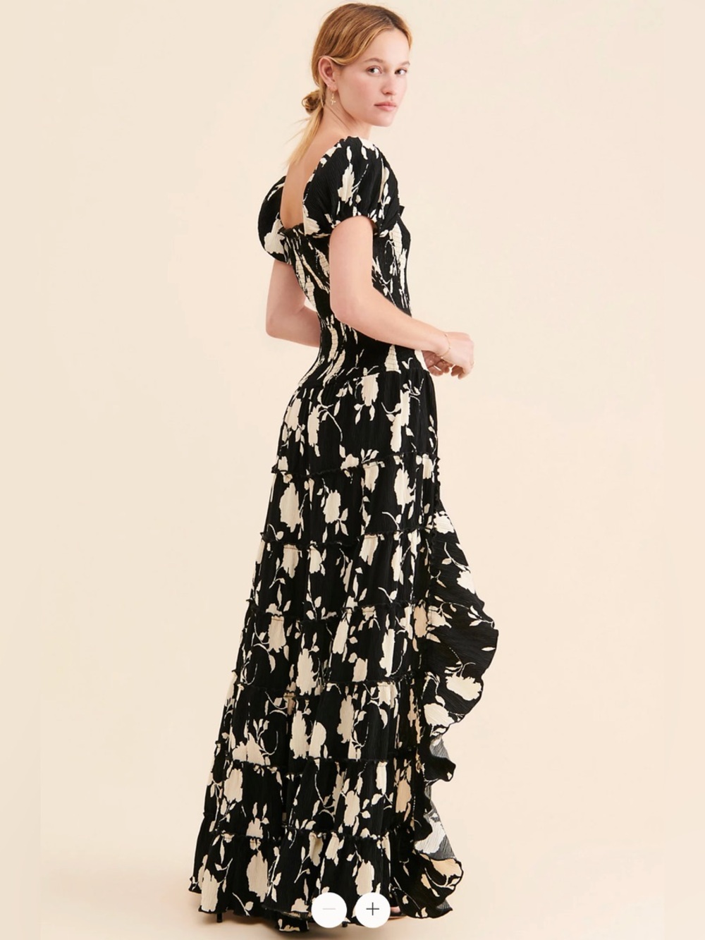 Free People Muche et Muchette Sakura Hi-Lo floral print Maxi Dress S/M - Picture 2 of 6